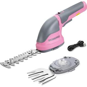 WORKPRO Forbici a Batteria 2 in 1, 3,6 V Cesoia Elettrica a Batteria al Litio 2Ah, Il tagliasiepi per Larghezza di Taglio75 mm, Lunghezza di Taglio 118mm, Adatto al Giardino Il tagliasiepi (Rosa)