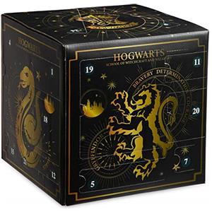 Harry Potter Calendario Avvento 2025, Hogwarts Cancelleria Accessori Capelli, Countdown Natale Calendari Avvento, Penne Calzini Gioielli Ciondoli (Cubo Nero)