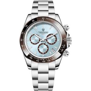 RollsTimi Pagani Design Orologio Automatico da Uomo, Orologio Meccanico di Lusso con Carica Automatica, Quadrante Scheletrato, Lunetta Arcobaleno, Cronografo da Uomo Resistente All'acqua Fino a 100M.…