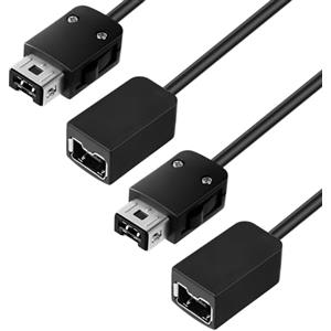 AXFEE 2 Pezzi Cavo di prolunga Compatibilità con Nintendo NES NES Classic Mini Gamepad, per Wii Remote e WII Nunchuck Joystick, Nero- 3M