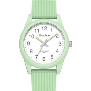 SOCICO Orologi analogici per bambini ragazze ragazzi cinturino morbido apprendimento tempo 50 m impermeabile facile da leggere per età 4-12 bambini regalo di compleanno (verde)
