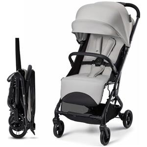 kk Kinderkraft Kinderkraft INDY 3 Passeggino Leggero e Compatto, Chiusura con una Mano, Ultraleggero 7,3 kg, Reclinabile, Cinghia per Trasporto, Ruote Resistenti, Ideale per Viaggi e Città, Grigio