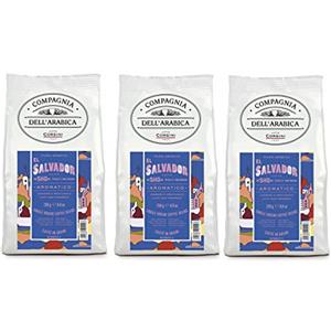 CAFFÈ CORSINI 1950 Caffè Corsini Compagnia dell'Arabica, El Salvador 100% Arabica Caffè Torrefatto in Grani Speziato e Agrumato Monorigine El Salvador - Pacco da 3 x 250 g