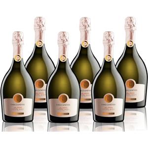 CANEVEL CASA CANEVEL "CUVÈE ROSA EXTRA DRY" | Vino Spumante Rosé Extra Dry| 6x750 ml | Confezione 6 bottiglie