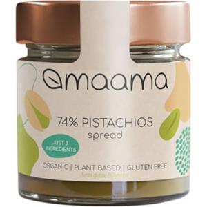 MAAMA, Crema Spalmabile al Pistacchio (74%) 3 Ingredienti Bio, Vegan, Senza Additivi e Senza Glutine - 1 vasetto da 200g