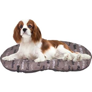 Ferplast Cuscino Cane e Gatto RELAX 65/6, Lettino per Cani Gatti Animali Domestici, Materassino, Cuscino Imbottito per Cuccia Cane e Gatto, Ovale, Cotone Morbido, Lavabile, 65 x 42 cm