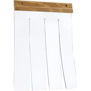 Ferplast Porta in PVC Antivento e antifreddo per Cuccia in Legno Cane di Misura Mini, cm 28,5x20,5x1 Incluso Il Bordo di aggancio di Circa 2 cm.