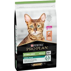 PURINA PRO PLAN Renal Plus Crocchette per Gatti Sterilizzati con Salmone Alimento Secco per Gatti Adulti, Sacco da 10 kg