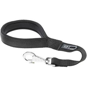 Ferplast Daytona GM Guinzaglio per Cani Extraresistente - Morbida Impugnatura Imbottita - Pratico Porta Sacchetti Igienici - Antiabrasione - Design Italiano - 45 x 2,5 cm, Nero