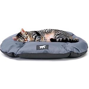 Ferplast Cuccia Cane e Gatto Antigraffio e Impermeabile, Tessuto Tecnico Resistente, Taglia Piccola RELAX TECH, Lavabile in Lavatrice a 30°, 43 x 30 x 3 cm, Grigio