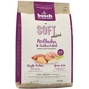 bosch TIERNAHRUNG bosch HPC SOFT Mini Faraona e patata dolce | Cibo semi-umido per cani adulti di piccola taglia | Proteina singola | Senza cereali | 1 x 2500 g