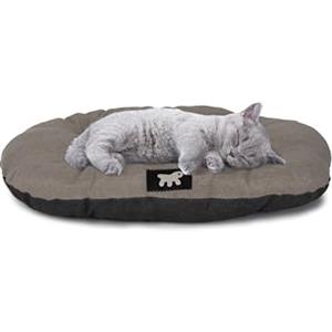 Ferplast Cuccia Cane Relax, Cuscino per cani di piccole dimensioni, Cuccia Gatto, Tappetino per cucce e auto -Lavabile - in Cotone con Soffice Imbottitura, 55 x 36 cm. Marrone
