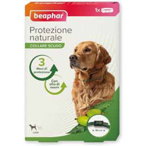 Beaphar Protezione Naturale, Collare Scudo Regolabile per Cane Grande, con Olio di Neem, Fino a 3 Mesi di Protezione, 80 cm