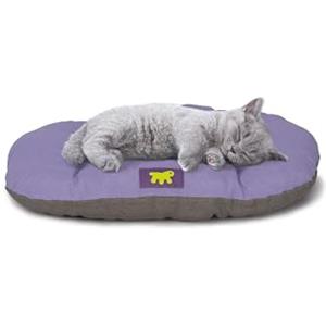 Ferplast Cuccia Cane Relax, Cuscino per cani di piccole dimensioni, Cuccia Gatto, Tappetino per cucce e auto -Lavabile - in Cotone con Soffice Imbottitura, 55 x 36 cm. Lilla