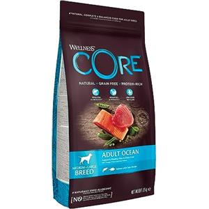Wellness CORE Ocean 1,8 kg, Salmone/Tonno - Crocchette Per Cani Medi/Grandi, Senza cereali, Naturale, Ipoallergenico, Ricco di Proteine, Alto Contenuto di Pesce, Pelle Sana & Pelo Lucido