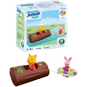 PLAYMOBIL Junior & Disney 71705 Avventure acquatiche di Winnie e Pimpi, Giocattolo sostenibile Realizzato in plastica a Base vegetale, Giocattolo per Bambini dai dai 12 Mesi in su
