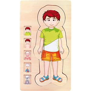 Small Foot Puzzle a strati Anatomia Ragazzo