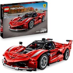 LEGO Technic Ferrari FXX K Macchina Giocattolo - Modello di Auto da Corsa per il Gioco e l'Esposizione con Motore V12, Differenziale e Pistoni Mobili - Idea Regalo per Bambini da 10 Anni - 42212