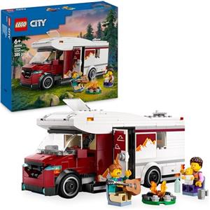 LEGO City Camper Van delle Vacanze d'Avventura - Veicolo Giocattolo da Costruire, Giochi per Bambini e Bambine da 6 Anni con 3 Minifigure e Accessori - Idee Regalo per Compleanni e Feste - 60454