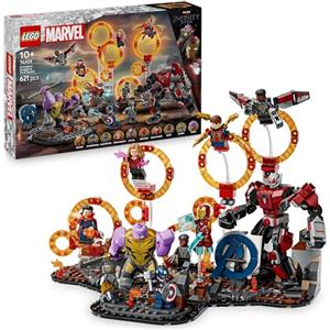 LEGO | Marvel Avengers: Endgame la Battaglia Finale, Giocattolo con Figura di Thanos, Mech di Ant-Man e 9 Minifigure tra cui Capitan America, Iron Man e Doctor Strange - Regalo per Bambini 76323