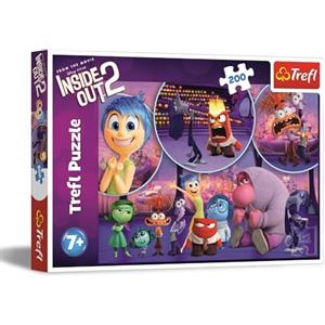 Trefl - Inside Out 2, Le Emozioni dei Bambini - Puzzle 200 Pezzi - Puzzle Colorati con i Protagonisti del Film d'Animazione, Intrattenimento Creativo, Gioco per Bambini a partire dai 7 anni