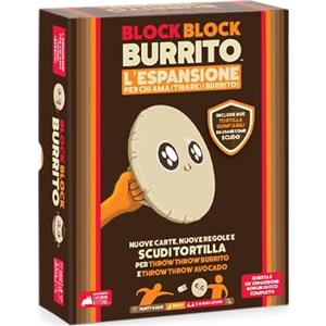 Asmodee - Block Block Burrito, Espansione per Gioco da Tavolo Throw Throw Burrito e Throw Throw Avocado, 2-6 Giocatori, 7+ Anni, Edizione in Italiano