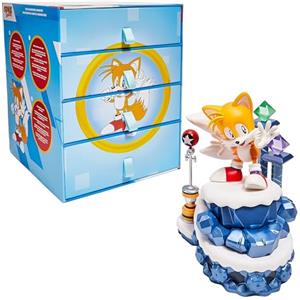 CC Countdown Characters 2024 Sonic the Hedgehog - Figura da Collezione di Tails - Merchandising Ufficiale SEGA - Statua da Calendario dell'Avvento da Costruire