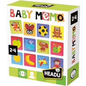HEADU - Tactile Baby Memo Il Mio Primo Gioco Di Memoria | Gioco Educativo Per Bambini 2-4 Anni, Idea Regalo Compleanno Natale Pasqua, Giochi didattici per Bambini Piccoli, Made In Italy