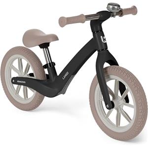 Kikka Boo KikkaBoo Bicicletta Senza Pedali 3 Anni LANSER, Bici Senza Pedali 3-6 Anni, Pronta All'uso, Facile da Guidare e Trasportare, Aiuta l'equilibrio, Cresce Con il Bambino, Nero