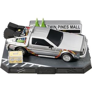 CC Countdown Characters 2024 Twin Pines Mall DeLorean - Calendario dell'Avvento con Macchina del Tempo da Costruire - Statua da Collezione Ufficiale di Ritorno al Futuro