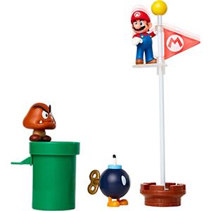 Nintendo Super Mario Acorn Plains Diorama Set, 6,5 cm