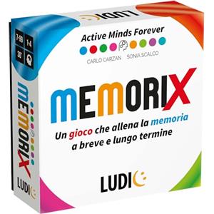 Ludic - Memorix - Un Gioco Che Allena La Memoria a Breve e Lungo Termine! | Giochi di Società per Tutta la Famiglia, Gioco Da Tavolo per Ragazzi e Adulti, Idea Regalo Bambini, Famiglie e Anziani