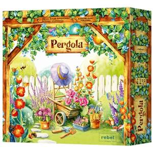 Asmodee Pergola Gioco da Tavolo a tema Giardinaggio, Gioco Strategico per 1-4 giocatori con Modalità Solitario, Gioco per Adulti e Bambini a partire dai 10 anni, 45-60 min, Versione Italiana