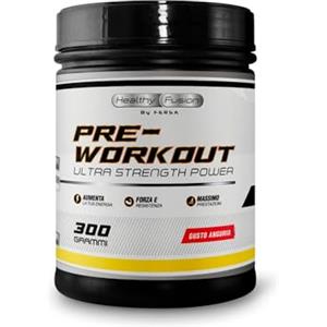 Healthy FUSION Potente Pre-Workout | Beta Alanina, Creatina, Taurina, Citrullina, Betaina, Caffeina e Vitamine | Potenzia e migliora le prestazioni energetiche | Maggiore forza muscolare e resistenza fisica | 300g