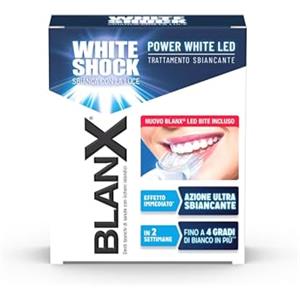 BlanX, White Shock Trattamento Sbiancante, Power White Led, Sbianca Con La Luce, Azione Ultra Sbiancante, Effetto Immediato, Con Tecnologia ActiluX, 30ml