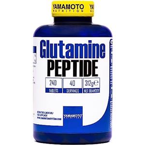 YAMAMOTO NUTRITION Glutamine PEPTIDE integratore alimentare di Glutammina in forma peptidica 240 compresse