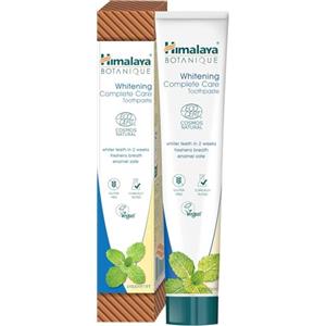Himalaya Cosmos Natural Certified Botanique Whitening Complete Care Toothpaste con Attivi Bio, al gusto di menta piperita | Denti più bianchi e alito fresco, 75 ml