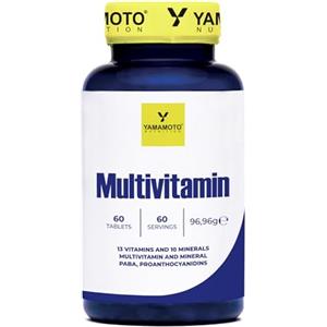 YAMAMOTO Nutrition, Multi VITAMIN 60 Compresse, Integratore Alimentare con Vitamine e Minerali, Multivitaminico e Multi Minerale Completo