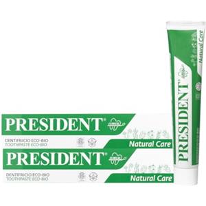President KIT 2 DENTIFRICIO ECO-BIO. Senza Mentolo e senza Fluoro. Protezione totale naturale di denti e gengive. Azione antibatterica lenitiva naturale. 2x75ml