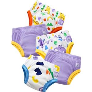 Bambino Mio, Mutandina Allenatrice, Lavabile Ecologica Mutandina Per Bambini - confezione da 5 (2-3 anni - Dinosauro viola) Riutilizzabile per neonati e bambini, ragazzi e ragazze