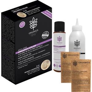 Organics Color - Tinta per Capelli in Olio 9/0 Biondo Chiarissimo con Ingredienti Naturali