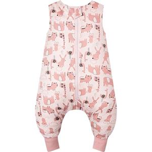 WYTbaby Sacco Nanna con Piedini 1.0 Tog, 100% Cotone Ultra-Morbido, Facile da Indossare, Ideale per il Sonno dei Neonati, Sacco Nanna Adatto per Bambini da 3-4 Anni
