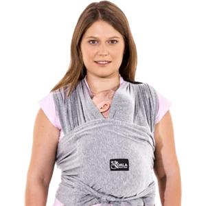 Koala Babycare Fascia Porta Bebe Neonato Facile da Indossare, Regolabile e Unisex - Marsupio Neonati Multiuso Adatto Fino a 9kg - Fascia Porta Bambino Antracite