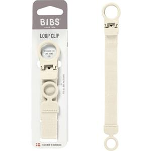 Bibs Clip per ciuccio BIBS Loop - Elegante e sicuro, utilizzabile con una sola mano, si adatta a tutti i BIBS e alla maggior parte delle marche, lavabile in lavatrice, età 0+ - Ivory