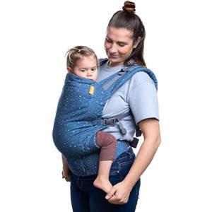 Beco Toddler Marsupio Ergonomico per Bambini - 2 Posizioni Con Seduta Extra Ampia, 100% Cotone, Fascia Elastica Porta Bimbi, Leggera e Traspirante, Marsupio Porta Bebè da 9 a 27 kg(Moonlight Stardust)
