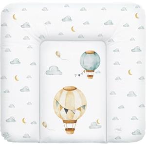 Ceba Baby® Fasciatoio Materassino - Fasciatoio neonato morbido - Cuscino Fasciatoio Lavabile per bambine e bambini - certificato Öko-Tex - impermeabile - 75x72 cm - Palloncini