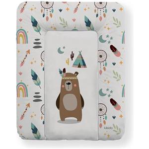 Kikido Materassino Fasciatoio 70x50 - Teddy - Cuscino Fasciatoio Lavabile per Cambio Pannolino - Materasso Fasciatoio Neonato per Cassettiera 50x70 - Universale e Impermeabile