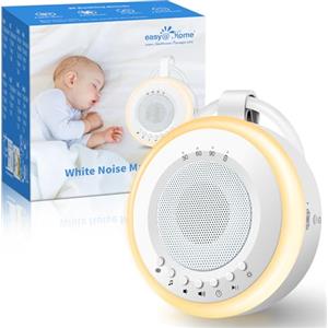 Easy@Home Macchina Rumore Bianco Neonato Portatile: Easy@Home 2 in 1 White Noise Machine Succhietto e Luce Notturna | 20 Suoni di Ninne Nanne Rilassanti e Suoni Naturali e 3 Impostazioni del Timer