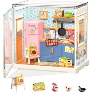 Rolife Super Creator DIY Casa in Miniatura Kit per Casa delle Bambole di Decorazione, Casa Piccola Natale Regalo di Compleanno, Kit Modellismo per Adulti (Homely Baking Kitchen)
