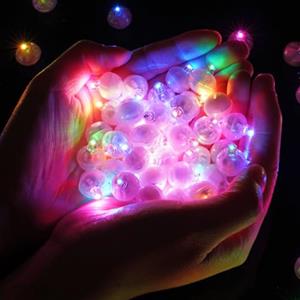 AUAUY 120PZ Mini LED a Palloncino Luci, Rotondo Lampada a Palloncino Lampeggianti, Mini Luci LED Impermeabili, per Matrimonio Compleanno Halloween Festa di Natale Capodanno Decorazione, (Colorato)